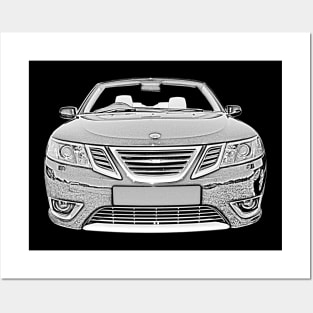 Saab 93 Aero classic car Posters and Art